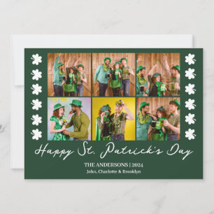 Cartes Pour Fêtes Annuelles Elégant Shamrock St. Patrick's Day Photo de famill