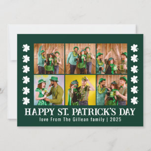 Cartes Pour Fêtes Annuelles Elégant Shamrock St. Patrick's Day Photo de famill