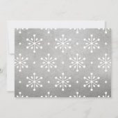 Cartes Pour Fêtes Annuelles Élégant Silver Joyeux Noël Script Photo (Dos)