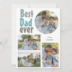 Cartes Pour Fêtes Annuelles Élégant Simple Meilleur Papa Jamais Fête des pères