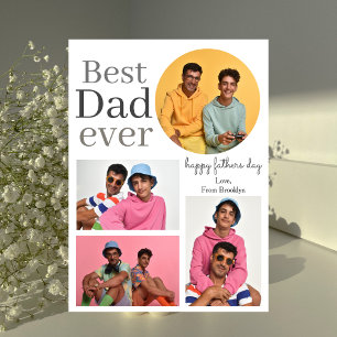 Cartes Pour Fêtes Annuelles Élégant Simple Meilleur Papa Jamais Fête des pères