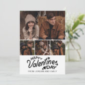 Cartes Pour Fêtes Annuelles Elegant Simple Modern Happy Valentine's Day Photo (Debout devant)