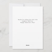 Cartes Pour Fêtes Annuelles Elegant Simple Modern Happy Valentine's Day Photo (Dos)