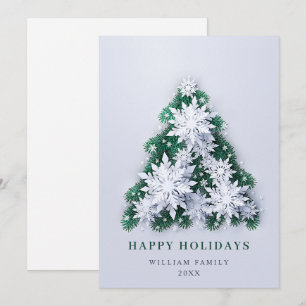 Cartes Pour Fêtes Annuelles Élégant Snowflakes Noël Salutation vacances