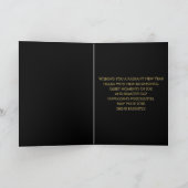 Cartes Pour Fêtes Annuelles Elegant Starry New Year 2026 Folded Holiday Card (Intérieur)