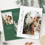 Cartes Pour Fêtes Annuelles Élégant Stylisant 3 PHOTO Noël Salutation<br><div class="desc">Simplement Élégant et élégant PHOTO Noël Greeting Carte de vacances. Surprenez et apportez la joie à vos proches et rendez la fête inoubliable. Pour plus de personnalisation,  cliquez sur le lien "customiser plus" et utilisez notre outil de conception pour modifier ce modèle.</div>