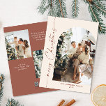 Cartes Pour Fêtes Annuelles Élégant Stylisant 3 PHOTO Noël Salutation<br><div class="desc">Simplement Élégant et élégant PHOTO Noël Greeting Carte de vacances. Surprenez et apportez la joie à vos proches et rendez la fête inoubliable. Pour plus de personnalisation,  cliquez sur le lien "customiser plus" et utilisez notre outil de conception pour modifier ce modèle.</div>