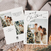 Cartes Pour Fêtes Annuelles Élégant Stylisant 3 PHOTO Noël Salutation