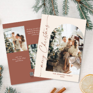 Cartes Pour Fêtes Annuelles Élégant Stylisant 3 PHOTO Noël Salutation