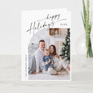 Cartes Pour Fêtes Annuelles Élégant Stylisant 3 PHOTO Noël Salutation