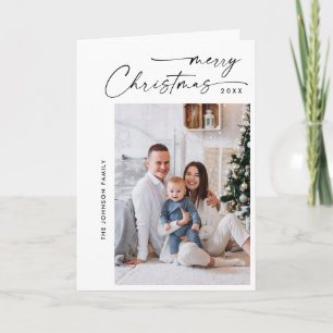Cartes Pour Fêtes Annuelles Élégant Stylisant 3 PHOTO Noël Salutation