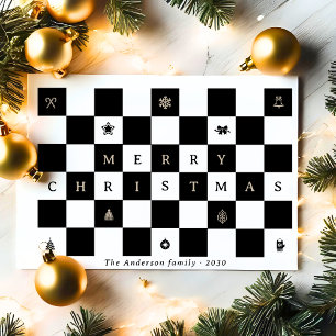 Cartes Pour Fêtes Annuelles Elégant tableau de Noël rustique joyeux