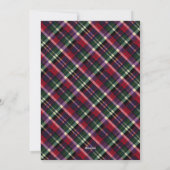 Cartes Pour Fêtes Annuelles Elégant Tartan Plaid Arch Photo personnalisée Noël (Dos)