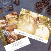 Cartes Pour Fêtes Annuelles Élégant texte noir | MERRY CHRISTMAS Photo Collage