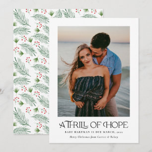Cartes Pour Fêtes Annuelles Elegant Thrill Hope annonce la grossesse Photo