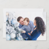 Cartes Pour Fêtes Annuelles Élégant traditionnel une photo typographie religie (Dos)