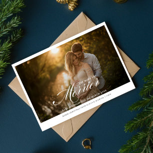 Cartes Pour Fêtes Annuelles Élégante Annonce de Grossesse The More The Merrier