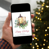 Cartes Pour Fêtes Annuelles Elégante aquarelle de Noël d'affaires