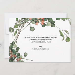 Cartes Pour Fêtes Annuelles Elégante aquarelle florale