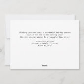 Cartes Pour Fêtes Annuelles Elégante aquarelle Joyeuse composition de Noël (Dos)