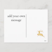 Cartes Pour Fêtes Annuelles Elégante Parties scintillant Gold Bonne année (Dos)