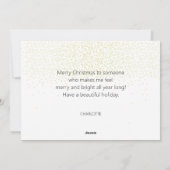 Cartes Pour Fêtes Annuelles Elégante Parties scintillant Joyeux Noël Tartan gr (Dos)