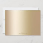 Cartes Pour Fêtes Annuelles Elégante photo de la frontière dorée (Dos)