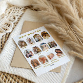 Cartes Pour Fêtes Annuelles Élégante photo Joyeux Noël année en revue