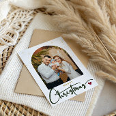 Cartes Pour Fêtes Annuelles Élégante photo Joyeux Noël année en revue