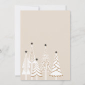 Cartes Pour Fêtes Annuelles Elégante photo moderne À feuillage persistant sapi (Dos)