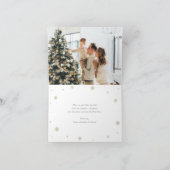 Cartes Pour Fêtes Annuelles Elégante photo neige Joyeux Noël et Nouvel An (Intérieur)