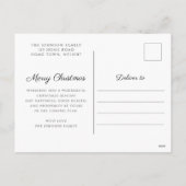 Cartes Pour Fêtes Annuelles Élégante Photo Plaid Noël (Dos)