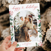 Cartes Pour Fêtes Annuelles Élégantes botaniques avec message 