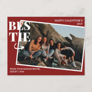 Cartes Pour Fêtes Annuelles Élégantes meilleures amies Galentine's day photo d