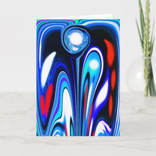 Cartes Pour Fêtes Annuelles Éléments d'art futurs (Devant)