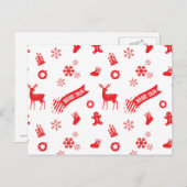 Cartes Pour Fêtes Annuelles Éléments de Noël (Devant / Derrière)