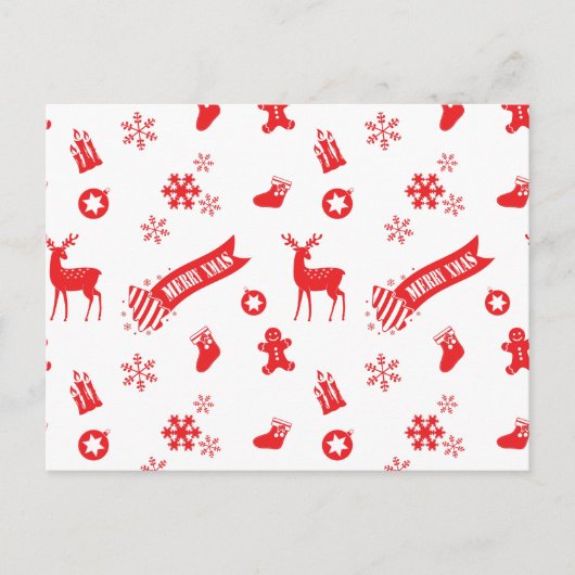 Cartes Pour Fêtes Annuelles Éléments de Noël (Devant)