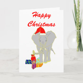 Cartes Pour Fêtes Annuelles Eléphant