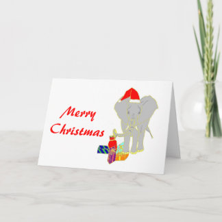 Cartes Pour Fêtes Annuelles Éléphant