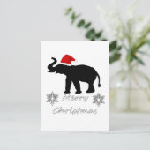 Cartes Pour Fêtes Annuelles Éléphant de Noël (Debout devant)