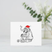 Cartes Pour Fêtes Annuelles Éléphant de Noël (Debout devant)