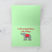 Cartes Pour Fêtes Annuelles Eléphant décoré pour les fêtes (Intérieur)