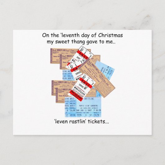 Cartes Pour Fêtes Annuelles Eleventh Day Redneck (Devant)