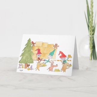 Cartes Pour Fêtes Annuelles Elf Christmas