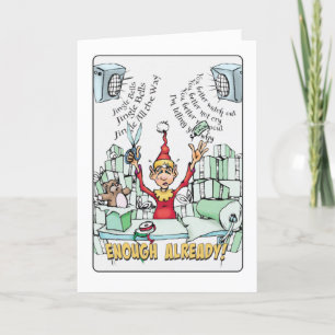 Cartes Pour Fêtes Annuelles Elf Christmas Wrap Music