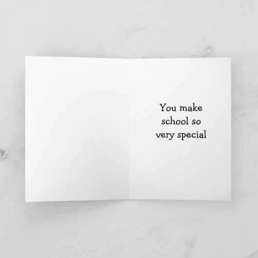 CARTES POUR FÊTES ANNUELLES ELF DIT "JOYEZ NOËL À MON ENSEIGNANT" (Intérieur)