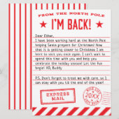 Cartes Pour Fêtes Annuelles Elf est de retour (Devant / Derrière)