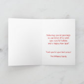 Cartes Pour Fêtes Annuelles Elf et boîte aux lettres Joyeuses vacancesAu trans (Intérieur)