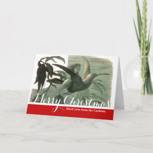 Cartes Pour Fêtes Annuelles Elf Fairies Elves Lune Scène nocturne Oiseau Volan