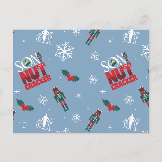 Cartes Pour Fêtes Annuelles Elf "Fils d'un Noisette" Motif d'hiver (Devant)